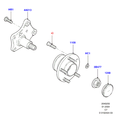 FORD 1469189 - Pyöränlaakerisarja inparts.fi