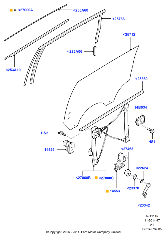 FORD 1722861 - Lasinnostin inparts.fi