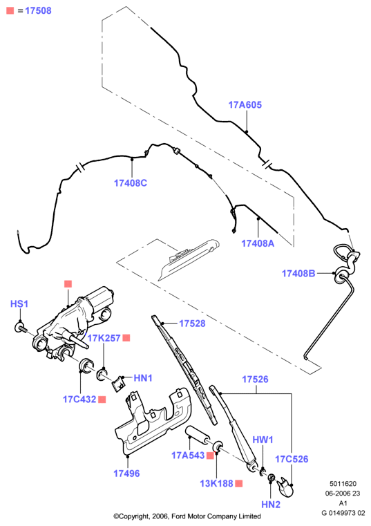 FORD 1689913 - Pyyhkijän moottori inparts.fi