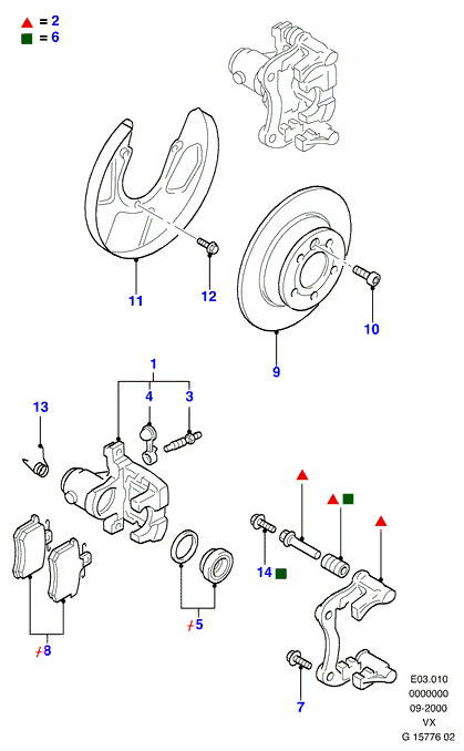 VAG 1345340 - Jarrupala, levyjarru inparts.fi