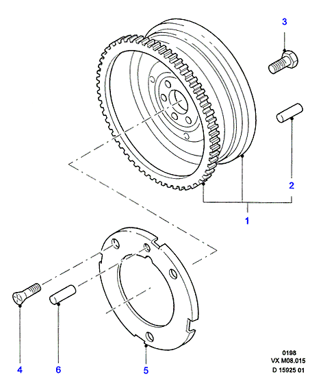 FORD 1 669 896 - Vauhtipyörän ruuvi inparts.fi