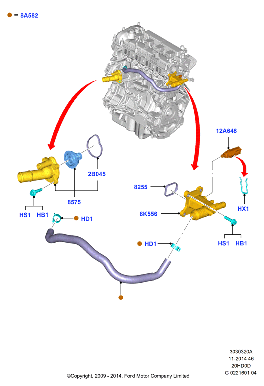 FORD 5 157 411 - Termostaatti, jäähdytysneste inparts.fi