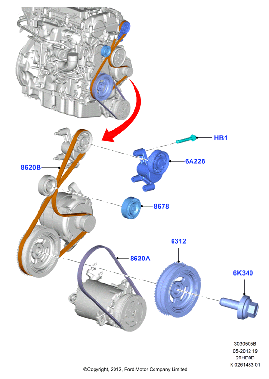 FORD 5170044 - Moniurahihna inparts.fi