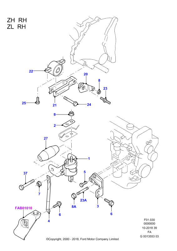 FORD 1040404 - Moottorin tuki inparts.fi