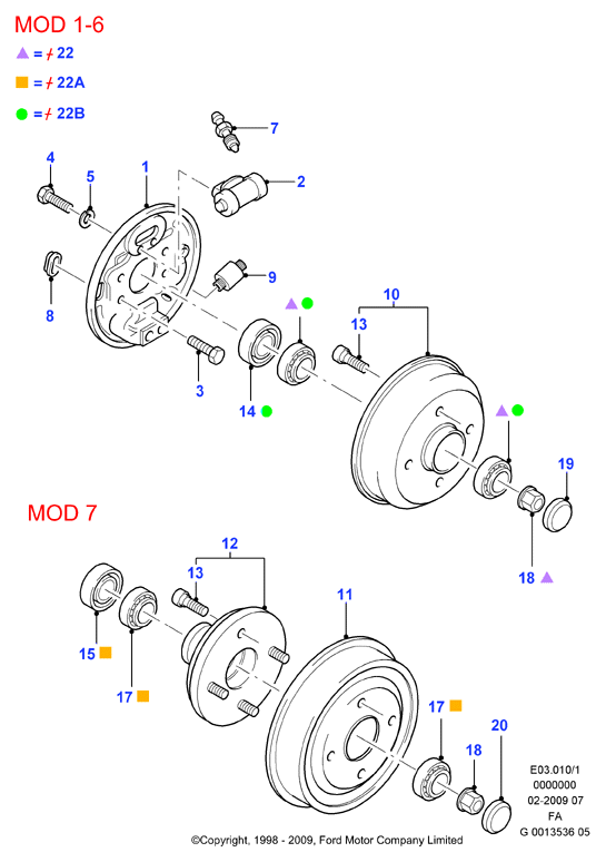 FORD 1065036 - Jarrukenkäsarja inparts.fi