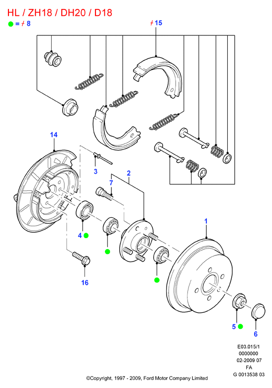 FORD 6481859 - Korjaussarja, jarrusatula inparts.fi