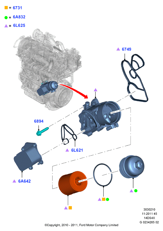 TOYOTA 1145941 - Moottoriöljyn jäähdytin inparts.fi