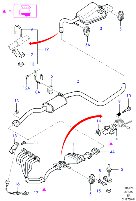 FORD 6 171 236 - Putkenliitin, pakoputkisto inparts.fi