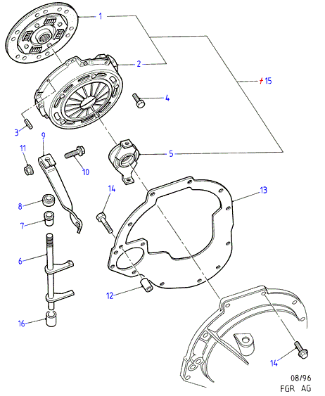 FORD 1322087 - Kytkinlevy inparts.fi