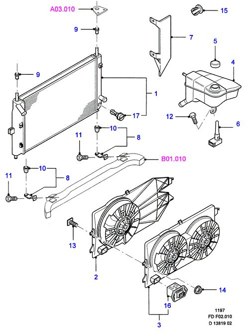 FORD 5055798 - Jäähdytin,moottorin jäähdytys inparts.fi