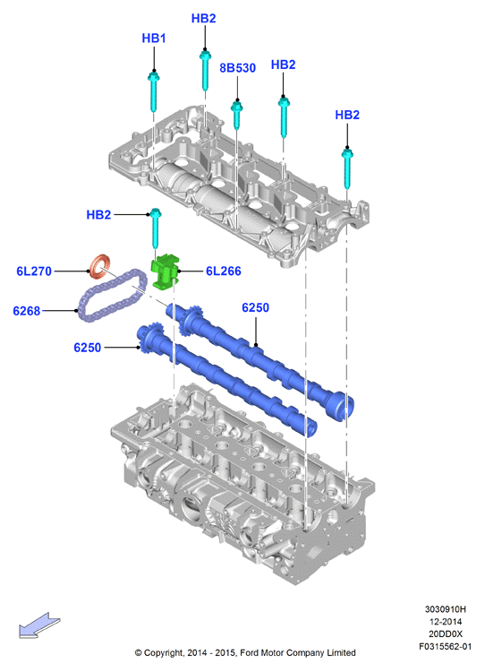 FORD 1 427 902 - Jakoketjusarja inparts.fi