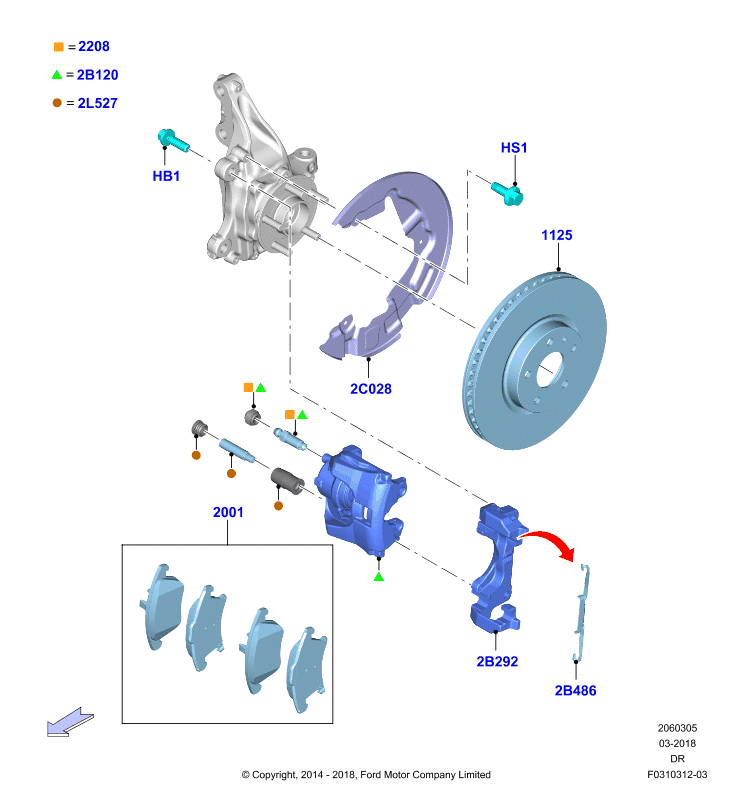 FORD 1884555 - Jarrupala, levyjarru inparts.fi