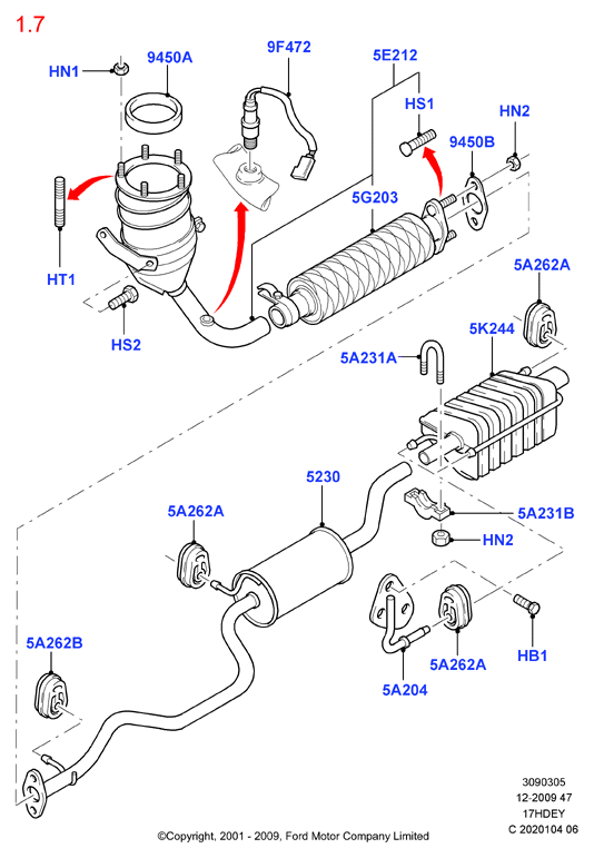 FORD 1022728 - Laakerin holkki, vakaaja inparts.fi