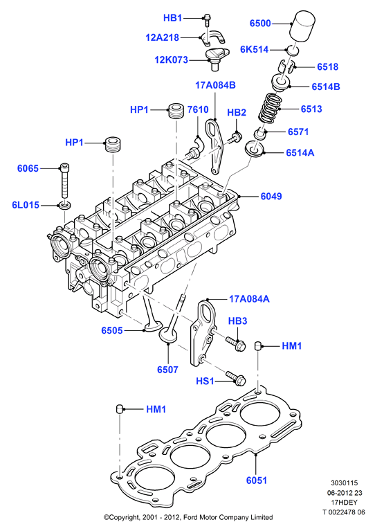 FORD 1 029 213 - Tiiviste, venttiilivarsi inparts.fi