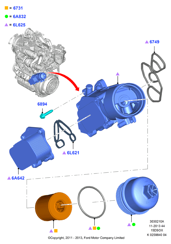 CITROËN 1685820 - Moottoriöljyn jäähdytin inparts.fi