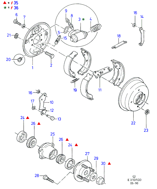 FORD 6104204 - Tarvikesarja, jarrukengät inparts.fi