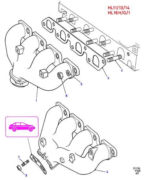 FORD 6 591 016 - Tiiviste, pakosarja inparts.fi