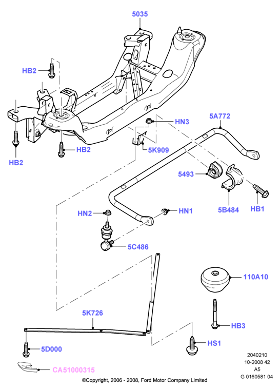 FORD 1416474 - Laakerin holkki, vakaaja inparts.fi