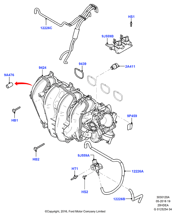 MAZDA 1119284 - Tiiviste, imusarja inparts.fi