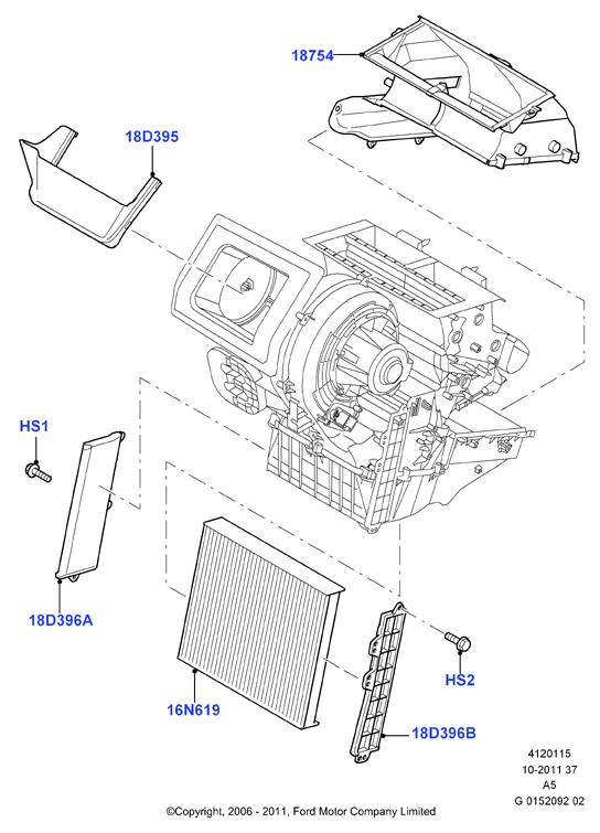 FORD 1354953 - Suodatin, sisäilma inparts.fi