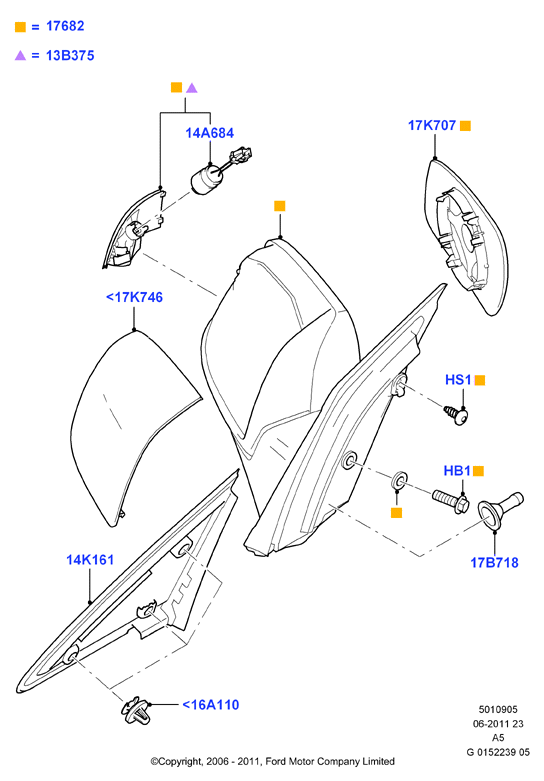 FORD 1379776 - Peililasi, ulkopeili inparts.fi