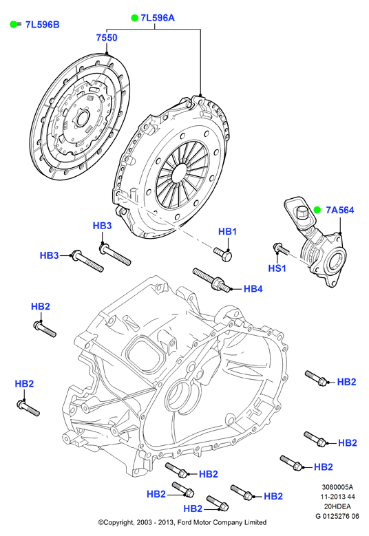 FORD 1385369 - Kytkinpaketti inparts.fi