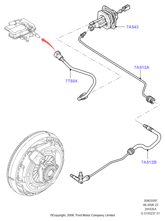 FORD 1472117 - Kytkimen nesteputki inparts.fi