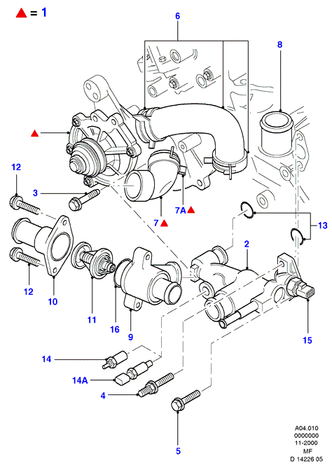 FORD 5191315 - Vesipumppu inparts.fi