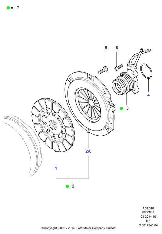 FORD 1504696 - Irroitusmekanismi, kytkin inparts.fi