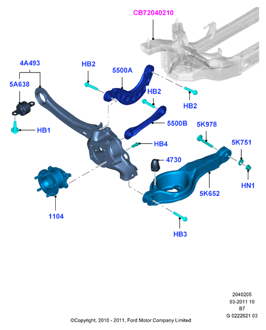 FORD 1712237 - Tukivarsi, pyöräntuenta inparts.fi