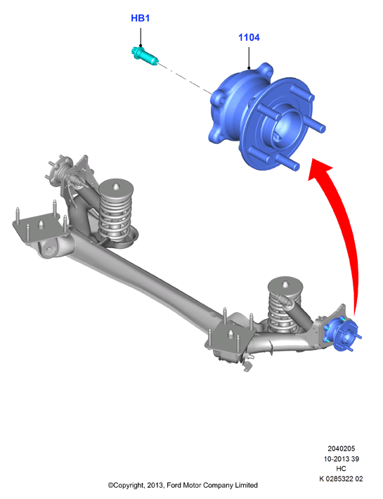 FORD 1783318 - Pyöränlaakerisarja inparts.fi