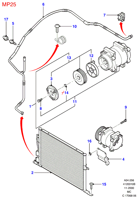 FORD 3933911 - Kompressori, ilmastointilaite inparts.fi