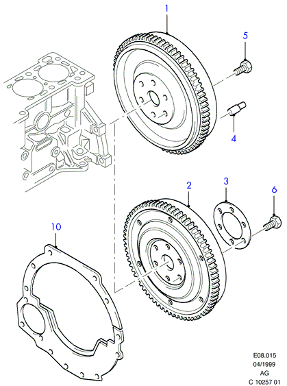 FORD 1451391 - Hammaskehä, vauhtipyörä inparts.fi