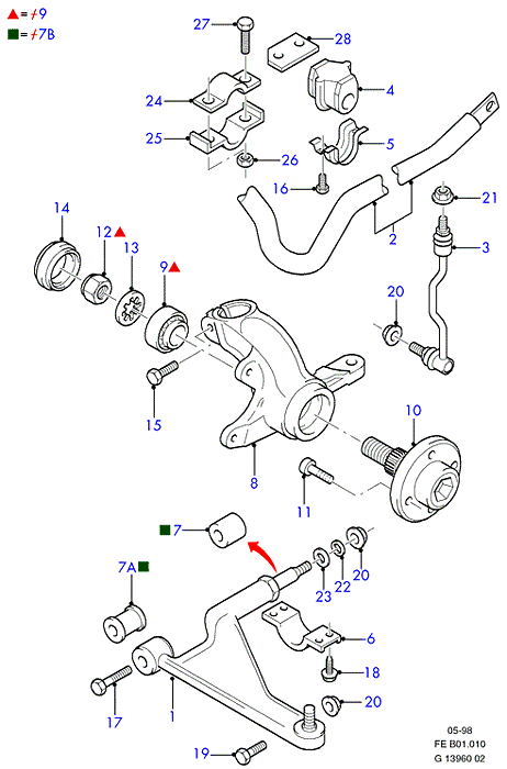 FORD 7372345 - Tukivarsi, pyöräntuenta inparts.fi