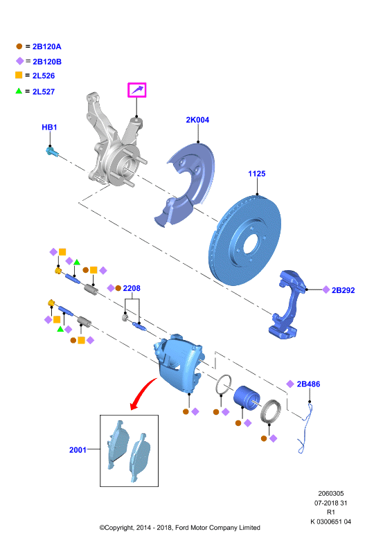 FORD 1 712 024 - Jarrupala, levyjarru inparts.fi