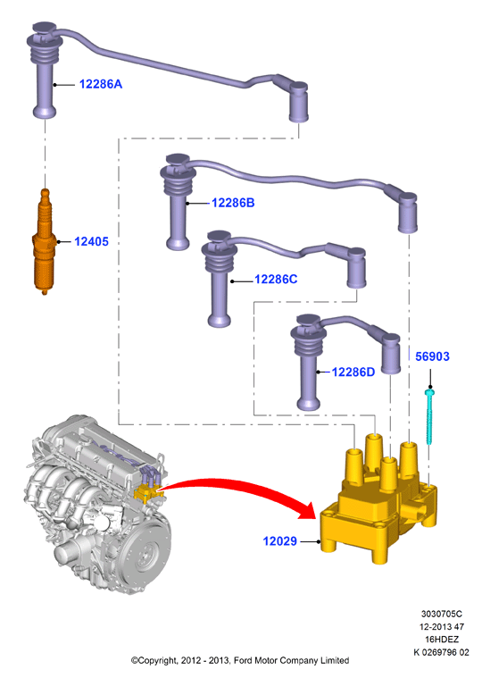 FORD 1787 829 - Sytytystulppa inparts.fi