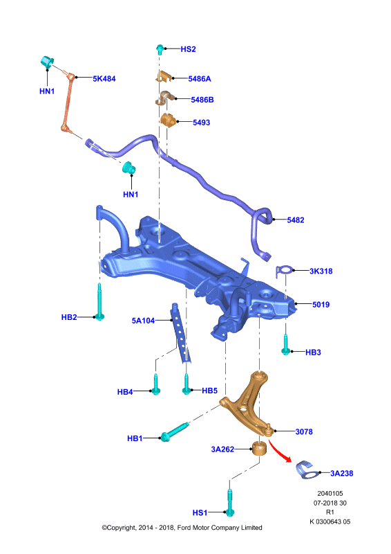 FORD 1 793 903 - Tukivarsi, pyöräntuenta inparts.fi