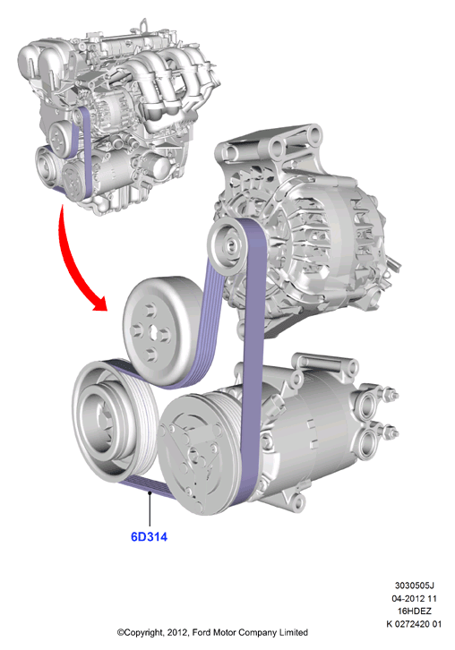 FORD 1809956 - Moniurahihna inparts.fi