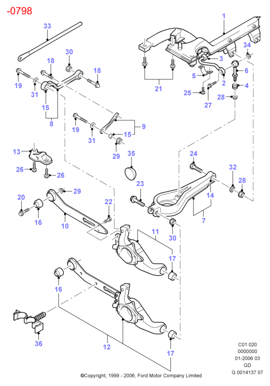 FORD 1325326 - Tukivarren hela inparts.fi