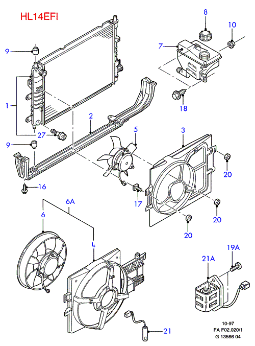 FORD 7 001 611 - Lämpökytkin, jäähdyttimen puhallin inparts.fi