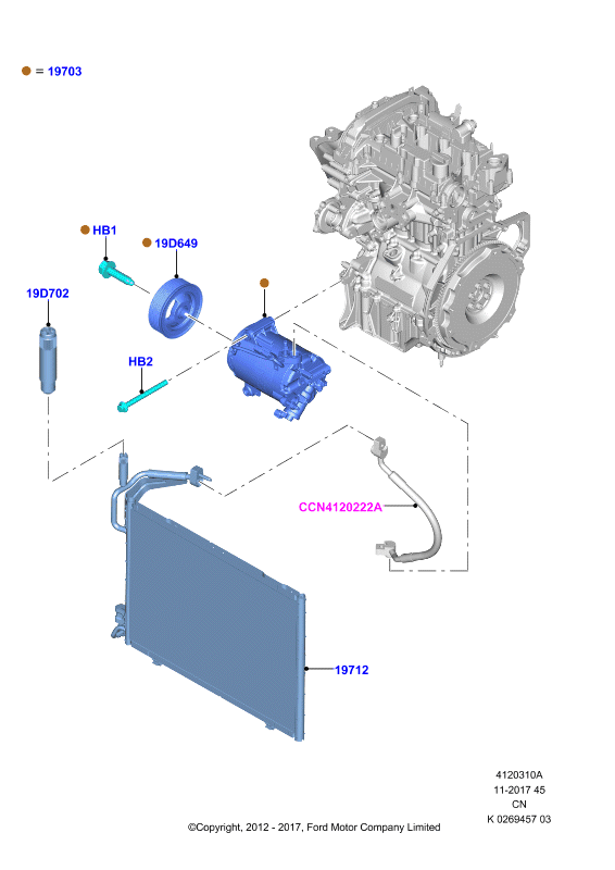 FORD 2021125 - Kompressori, ilmastointilaite inparts.fi