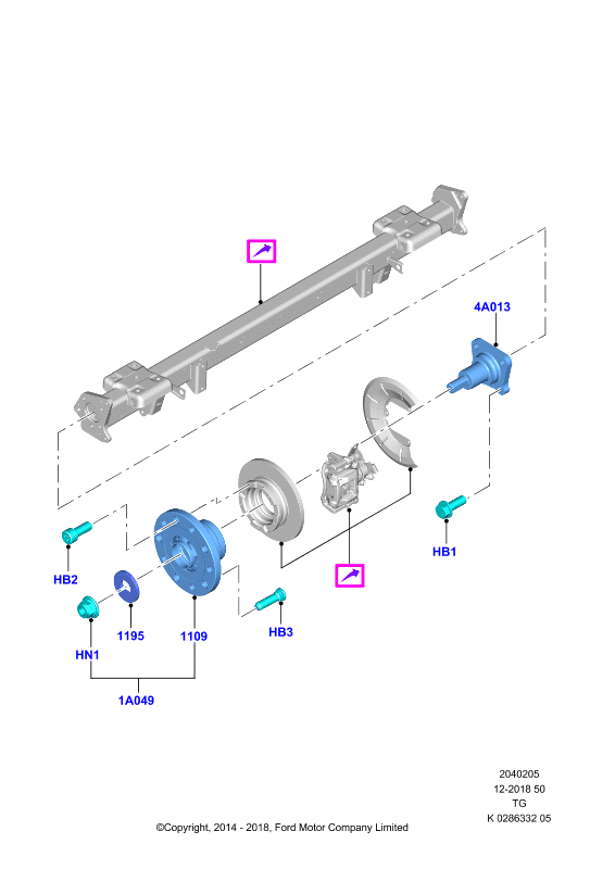 FORD 1763851 - Pyöränlaakerisarja inparts.fi