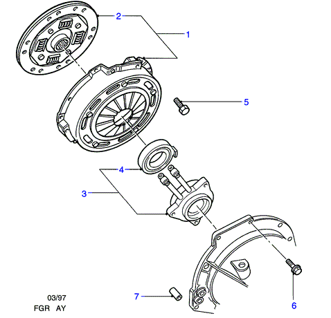 FORD 1838043 - Irroitusmekanismi, kytkin inparts.fi