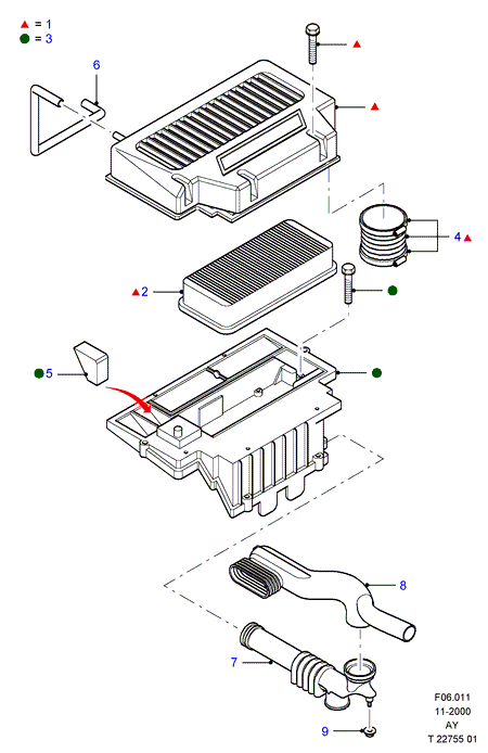 FORD 1102 766 - Ilmansuodatin inparts.fi