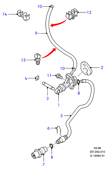 FORD 1095275 - Kytkimen nesteputki inparts.fi