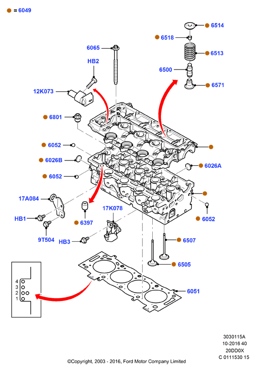 FORD 1837835 - Tunnistin, nokka-akselin ajoitus inparts.fi