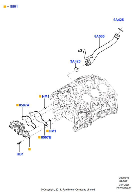 FORD 7T4Z 8507-A - Tiivisterengas, ruiskutusventtiili inparts.fi