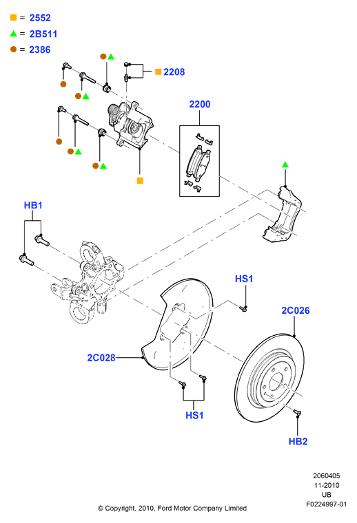 FORD DG1Z 2200-E - Jarrupala, levyjarru inparts.fi