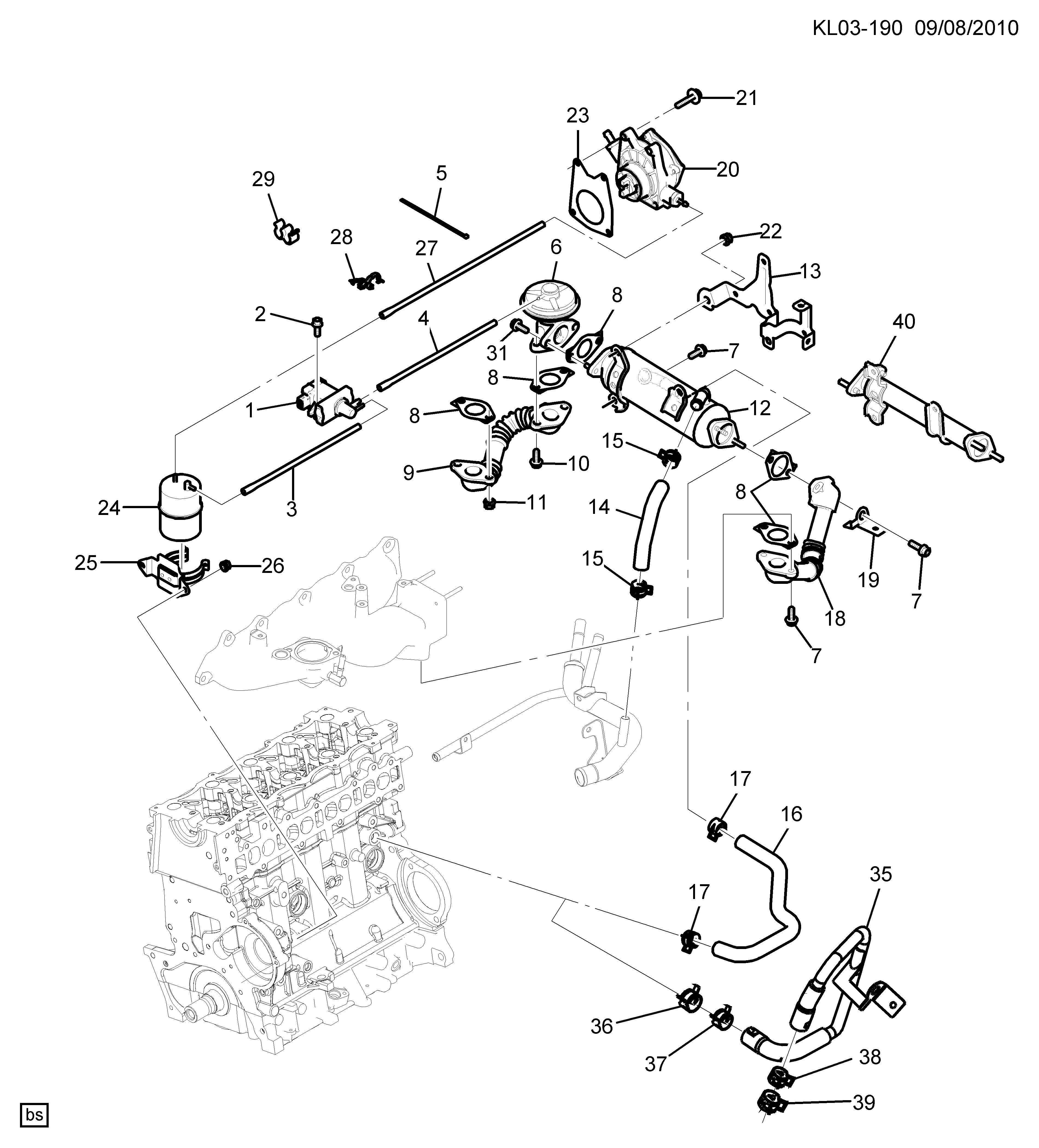 Chevrolet 25183540 - Painemuunnin inparts.fi