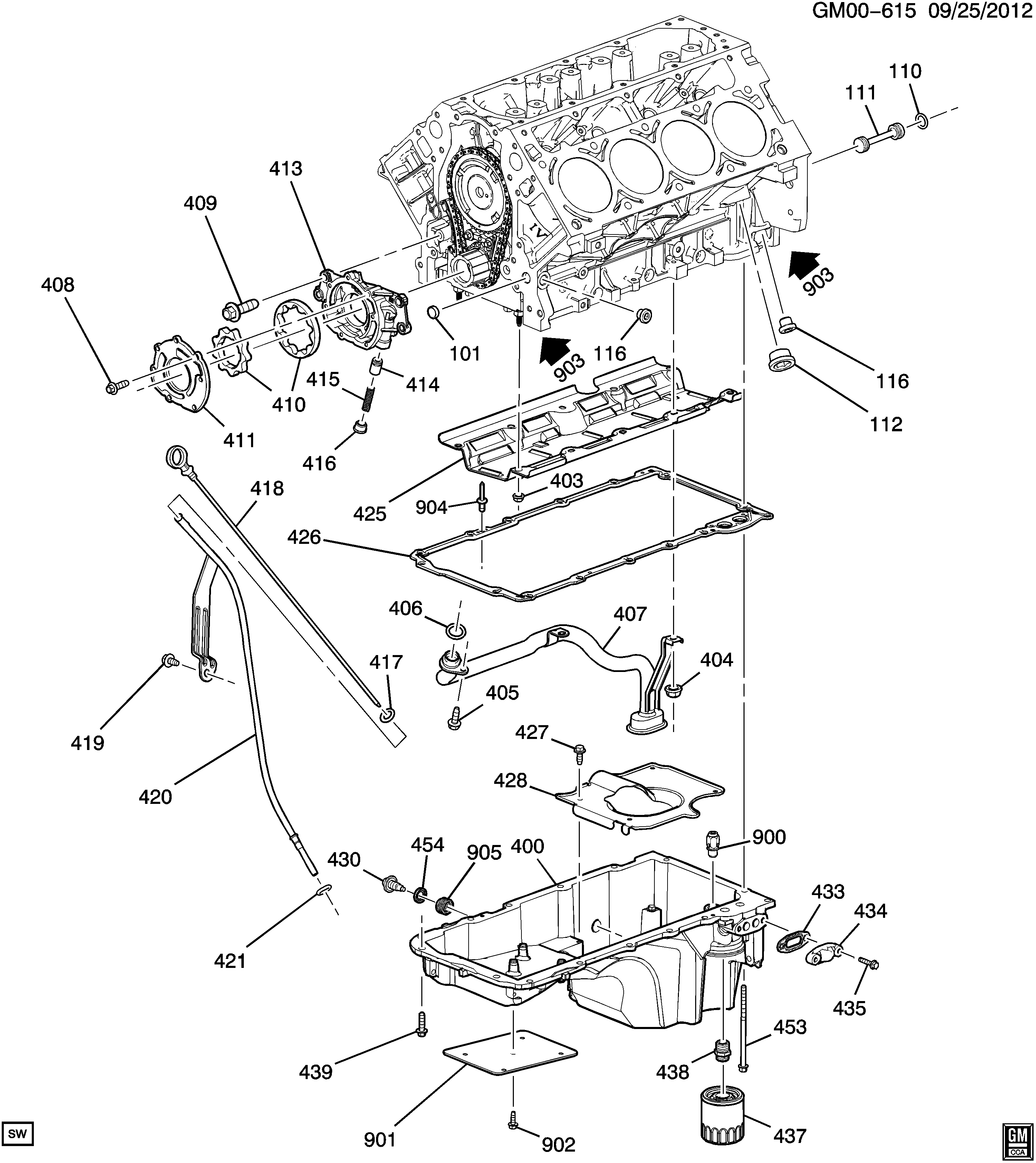 Pontiac 12612350 - GASKET,OIL PAN(PART OF 400)(ACDelco #12612350) inparts.fi